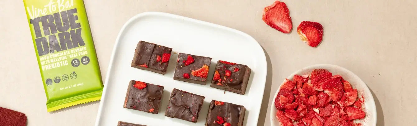 4-Ingredient Raspberry Prebiotic Fudge