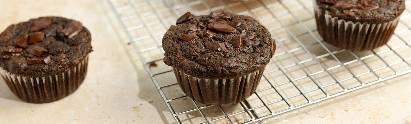 Double Chocolate Banana Muffins